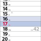 Kalender von Oktober 2027 mit Feiertagen: Tag der Deutschen Einheit am 3., Nationalfeiertag am 26., Reformationstag am 31.