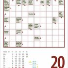 Ein Kreuzworträtsel über einem Kalender. Unten: Freitag, 20. August. Enthält Hinweise für Wörter senkrecht und waagerecht.