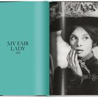 Links steht „MY FAIR LADY 1963“. Rechts ein altes Foto einer Frau mit großem Hut.