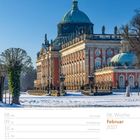 06. Woche, Februar 2027, Montag Rosenmontag. Neues Palais im Park Sanssouci in winterlicher Umgebung.