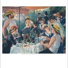 Oktober: Gedrängte Szene eines geselligen Beisammenseins unter einem rot-weiß gestreiften Dach.