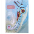 Kalenderseite mit abstraktem Gemälde von Wassily Kandinsky; darunter Zahlreihe von 1 bis 31; Monatszahl: 10.