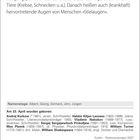 „Ausgangspunkt ist das auf Stielen sitzende Auge bestimmter Tiere... Menschen ‚Stielaugen‘.“ Namenstage: Albert, Georg...