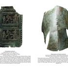 Schutzplatte aus Bronze, 15:1 cm, Vermerk: Eigentum Argistis. Nüsternpanzer für Pferde, 8.-7. Jh. v. Chr., Höhe: 24 cm.