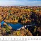 Wuppertal – Ronsdorfer Talsperre. Oktober 2027 Kalenderblatt mit Herbstlandschaft, Stausee und buntem Wald im Überblick.
