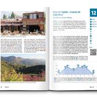 "Cruz de Tejeda – Cuevas de Caballero." Tour 12, 8 km, 2:45 h, 360 hm. Grafik zeigt Höhenprofil. Text beschreibt Wanderroute. Links: Restaurants, Landschaft.