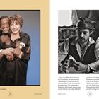 Links Text: "Liza Minnelli und Sammy Davis Jr. 1988 in Los Angeles."  
Rechts Schwarzweißbild von Mann mit Hut.