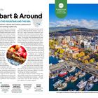 "Hobart & Around. BETWEEN THE MOUNTAIN AND THE SEA. The guide to Hobart with city and waterfront views, and a harbor."