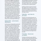 Eine Seite mit Text über die Vorteile ballaststoffreicher Ernährung und Präbiotika. Enthält Zwischenüberschriften.