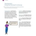 Seite 16. Titel: Venenpumpe – bringt den Kreislauf in Schwung. Anleitung zur Übung, Wirkung und Varianten.