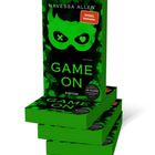 Titel: "GAME ON", Autor: Navessa Allen, "SPIEGEL Bestseller". Grünes Cover mit stilisiertem Gesicht.