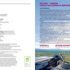 Impressum und Willkommenstext zu Südafrika. "Hambakahle" bedeutet "möge es dir gut gehen". Bild von Jeep in Landschaft.
