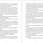 Seitenzahlen: 14 und 15. Fortlaufender Text über Alltagsszenen einer Person namens Alex. Dialoge mit ihrer Mutter.