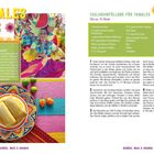 "TAMALES ROJOS" links oben, "CHILIHUHN­FÜLLUNG FÜR TAMALES" rechts. Bunter Teller mit Tamales und farbenfrohe Dekorationen.