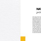 Natur zeichnen. Text erklärt, wie man die Lebendigkeit von Pflanzen durch atmende Striche einfängt. Weiße Seite links.