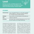 Leinöl: Samen von Lein als Produkt; höchster Omega-3-Gehalt. Steckbrief: Zusammensetzung, Geschmack, Farbe, Verwendung.