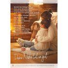 Text: „Berühre das trotzige Kind – trotz seiner Bemerkung! [...] RUTH HEIL“. Darunter steht „Deine Nähe tut so gut“. Eine Mutter sitzt mit ihrem Kind vor einem Kamin.
