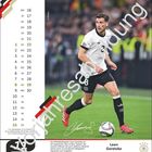 Kalender mit Tagen vom 16. bis 30., Beschreibung von Leon Goretzka, Fußballspieler, darüber ein großes Wasserzeichen.