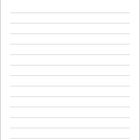 Text "NOTIZEN" unten rechts, darunter ein Logo. Das Design zeigt eine leere, linierte Seite.