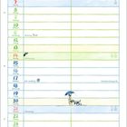 Kalenderblatt für November mit Feiertagen: Allerheiligen, Martinstag, Volkstrauertag, Buß- und Bettag, Totensonntag, 1. Advent.