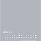 Text: "NOVEMBER", Wochentage von Mo bis So, Zahlen 1-30. Daten: 1.11. Allerheiligen, 11.11. Martinstag, 14.11. Volkstrauertag.