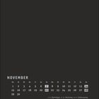 Kalender für November, markiert sind Sonntage: 7, 14, 21, 28. Feiertage: 1.11. Allerheiligen, 11.11. Martinstag.