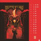 "YOU SHALL NOT PASS!" Ein bedrohliches rotes Wesen mit Flammen, das einem Zauberer gegenüber steht. Kalenderdaten daneben.