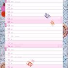 Kalendertage im November, Feiertage wie Allerheiligen, Martinstag, Volkstrauertag. Illustration einer Frau mit Blumen.