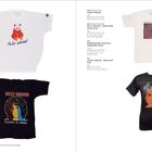 Texte: "GIANT PANDA", "BILLY SQUIER - EMOTIONS IN MOTION", "ENDANGERED SPECIES: SIBERIAN TIGER", "JOHN LENNON - MENLOVE AVE."

Das Bild zeigt vier bedruckte T-Shirts mit verschiedenen Designs.