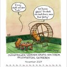 Zwei Hamster sprechen: "Essen steht auf dem Tisch!" - "Ich komm gleich! Ich dreh nur noch kurz mein Rad fertig."