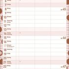 Kalenderseite für November 2027, Wochentage und Daten gelistet, dekoratives Muster aus Punkten und Linien.