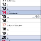 Kalenderblatt für November 2027: Feiertage wie Allerheiligen und Advent, Wochen sind nummeriert von KW 44 bis 48.