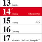 Kalender für November 2027. Wichtige Tage: 1. Allerheiligen, 7. Volkstrauertag, 17. Buß- und Bettag, 28. 1. Advent.