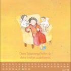 "Deine Schutzengel helfen dir, deine Energie zu aktivieren." Illustration mit einer Person in einem Sessel, umgeben von Engeln.