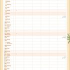 Kalender für November 2027, dekoriert mit Pflanzenillustrationen. Enthält Wochentage und Feiertage.