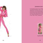 GENERATON PINK: Text über Trendfarben bei Mode und Promi-Magazinen um die Jahrtausendwende. Links: Illustration einer Frau.