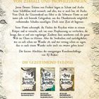 "Von Zerfall und Prophezeiungen" steht oben. Darunter ein Text zur Handlung der Gezeitenkind-Trilogie von RJ Barker.