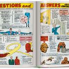 Fragen und Antworten über die "Fantastic Four". Enthält Infos zu Fähigkeiten und Hobbys von Reed Richards, Johnny Storm, Sue Storm und Ben Grimm. Comics-Stil.