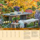 Kalenderblatt für November. Gartentipps: Rispen- und Schneeballhortensien. Rezeptidee: Rote-Linsen-Kokos-Suppe.