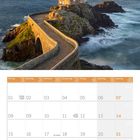 Kalender für November 2027. Titel: "Phare du Petit Minou in der Bretagne, Frankreich". Bild zeigt einen Leuchtturm am Meer.