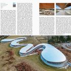 "Grace Farms, 365 Lukes Wood Rd, New Canaan, CT. SANAA, 2015. Mit der geschwungenen Form präsentiert sich eine moderne Architektur."