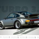 Text: "Turbo 3.3", "boxermotor.de", "November". Beschreibung: Ein klassischer Sportwagen mit großem Heckspoiler.
