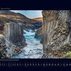09 September. Von den schönen Ortschaften ist es eine kleine Wanderung. Wasser fließt durch Basaltsäulen.