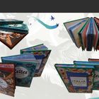 "Japan Miti e Yashiki", "Celtes Magie Populaire", "Italia Magia e Folklore". Bunte Buchcover vor hellem Hintergrund.