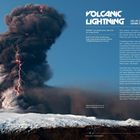 VOLCANIC LIGHTNING. Lava lays down the beat. Lightning is the blistering guitar solo. Rauchwolke mit Blitzen über Schneeberg.