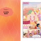 Links: "Chapter 1, Leaving Home". Rechts: "A small town in Rajasthan, India", "Happy Ganesh Festival". Farbenfroh mit Ganesha.