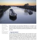 "Rhein-Herne-Kanal bei Duisburg; 'im dunkler werdenden Sonnenlicht tatsächlich: schön.' (S. 48)"  
Der Kanal bei Sonnenuntergang.