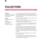 "PULLED PORK" Rezept für 8 Portionen. Vorbereitung: 20 Min., Grillzeit: ca. 4 Std. 30 Min. Zutaten: Schweinenacken/-schulter.