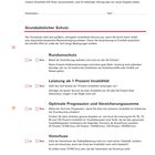 Checkliste: Unfallversicherung. Abschnitte umfassen "Rundumschutz", "Leistung ab 1 Prozent Invalidität", "Vorschuss".