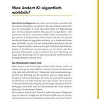 Titel: "Was ändert KI eigentlich wirklich?"

Text beginnt mit Diskussion über künstliche Intelligenz und Auswirkungen auf die Arbeitswelt.